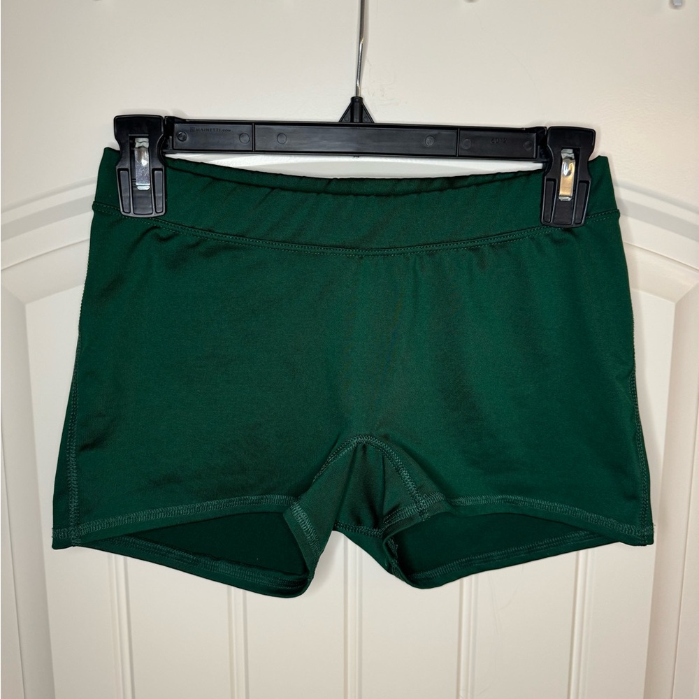 Augusta Sportswear green women’s spandex shorts